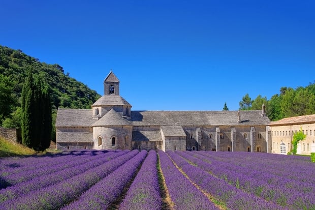 Cycling in Provence and visiting Abbaye de Senanque Luberon